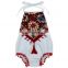 Fashion Aztec Bodysuit With Pom Poms Spanish Baby Clothes Boutique Girl Clothing