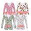 Summer alluring printing ladies jumpsuits and bodysuits pajamas women onesie