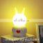 Smart Rabbit Desk Night Light With 3 Color Changing Remote Control Kids LED Light