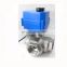 12v 24v 220v CTF-001 10nm ss304 3way stainless steel ball valve for water