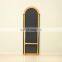 arch sturdy  floor free stand gold metal frame full length mirror, dressing mirror