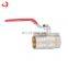 JD-4080 Low price low temperature float brass ball valve male female 1/2