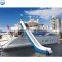 High quality inflatable yacht slide, inflatable floating trampoline water slide on pool for boat