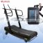 Commercial use treadmill self-powered non-motorized curved treadmill  manual and slim running machine