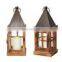 Nature Moroccan Metal home decorative  Pyramid  peaked candle  wooden Lantern