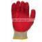 Cheapest Reusable Red Plain Smooth Latex Dipped Work Gloves