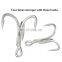 high carbon steel triple hook fishing Saltwater fishing  tin fish hook 4x strong  treble hook