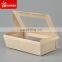 Bamboo fibre bamboo pulp paper salad box with window