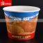 Custom logo printed 64oz paper fried chicken buckets