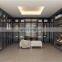 Modern Master Bedroom Custom Led Hanging Closet Rod Glass Door Closet Wardrobe Armoire