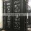 Wrought iron glass door panels french door grill design