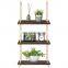 Promotional hanging wooden kitchen wall shelf from good supplier