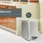 New design soft closing trash can 20L stainless steel pedal bin large capacity dustbin