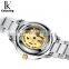 IK Colouring K004 Men 's Automatic Mechanical Watches Full Steel Hollow Skeleton Wristwatch Waterproof Relogio Masculin