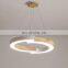 Contemporary Luxury Wood Circle Ring Ceiling Light Iron Acrylic Pendant Lamp Modern LED Chandelier