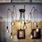 home decorative hotel loft indoor lighting modern LED pendant Rope Ceiling hanging lamp retro vintage drop light chandelier