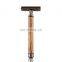 Black Chrome Durable Reusable  Eo-friendly Metal Razor Bamboo Shaving Safety razor