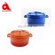 hot sale safety eco-friendly round red cast iron enamel casserole