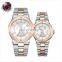 Best Valentines Gift Luxury Blue Dial Steel Band Steel Case Japan Quartz Lover Watch Pair Watch