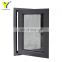 Good ventilation effect aluminum storm tempered glass french casement windows for hotel