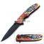 8.6 Inch Plastic 3D printing handle with black oxide blade stainless steel folding survival knife