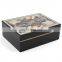 Custom high gloss finished wholesale modern okoume solid  fancy humidor cigar wooden luxury cigar humidor