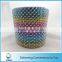 Fashion Rainbow Color Decorative Poly Mesh Ribbon Hot Diamante Style Ribbon Wrap Crafting Bridal