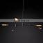 Custom Luxury Linear Metal Industrial Chandelier For Living Room Hotel Ceiling Home Decoration  Lighting Hang Lamps
