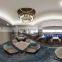 hotel living room dining large acrylic modern ceiling luxury chandeliers