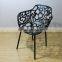 replica Designer Outdoor chairs Aluminum graceful black color Janus et Cie Forest Armchair for outdoor garden