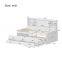 White Modern Wooden Storage Double Bed