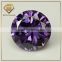 Charming Amethyst CZ Cubic Zirconia Gemstone Round Shaped Artificial Loose Gems