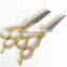 Hair Scissors Kit With Zinc Alloy Coated Color Handle