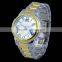 New design luxury fashion high quality metal men quartz watch with dual time