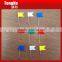 Assorted Color Plastic Flat Flag Map Pin