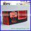 New design paper box packaging with pvc window 15*10*8 cm