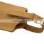 Higher quality nubuck cowhide tan genuine leather luggage tag straps
