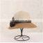 QXSH0029B Facotry wholesale wide brim straw hat New summer ladies boater beach hat with flower bowknot