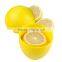 lemon keeper vegetables fruit citrus shaped plastic storage saver box container