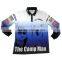 custom fishing jersey sublimated printed 100% polyester fishing shirts