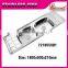 Stainless steel kitchen sink with single bowl