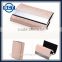 Rose Red Stainless Steel an PU Material Magnetic Feminine Business Card Holders with Logo Free