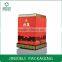 Red fashion beauty lid and base white spirit packaging box