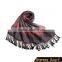 New Fashinable Winter Jacquard Fringe Oblong Scarf/