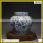 Ming Dynasty antique floral design blue and white ceramic jars for showroom