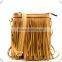 FRINGED SMALL CROSS BODY SUEDE TASSEL TOTE BAG