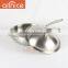 Three-layer bonded Stainless Steel cookware line pairs classic style frying pan with modern practicality riveted SS handle