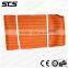 Orange colour flat polyester webbing sling for lifting 10T 4M