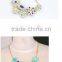 Sweet fashion resin flower necklace Crystal and Resin Alloy colorful Flower statement Necklace in Stock