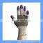 HPPE Fiber Dotted Glove With Nitrile Tips Level 3 Cut Resistant PU Finger Gloves